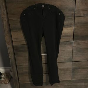 1822 denim, Mid rise Black ankle length jeans size 10
